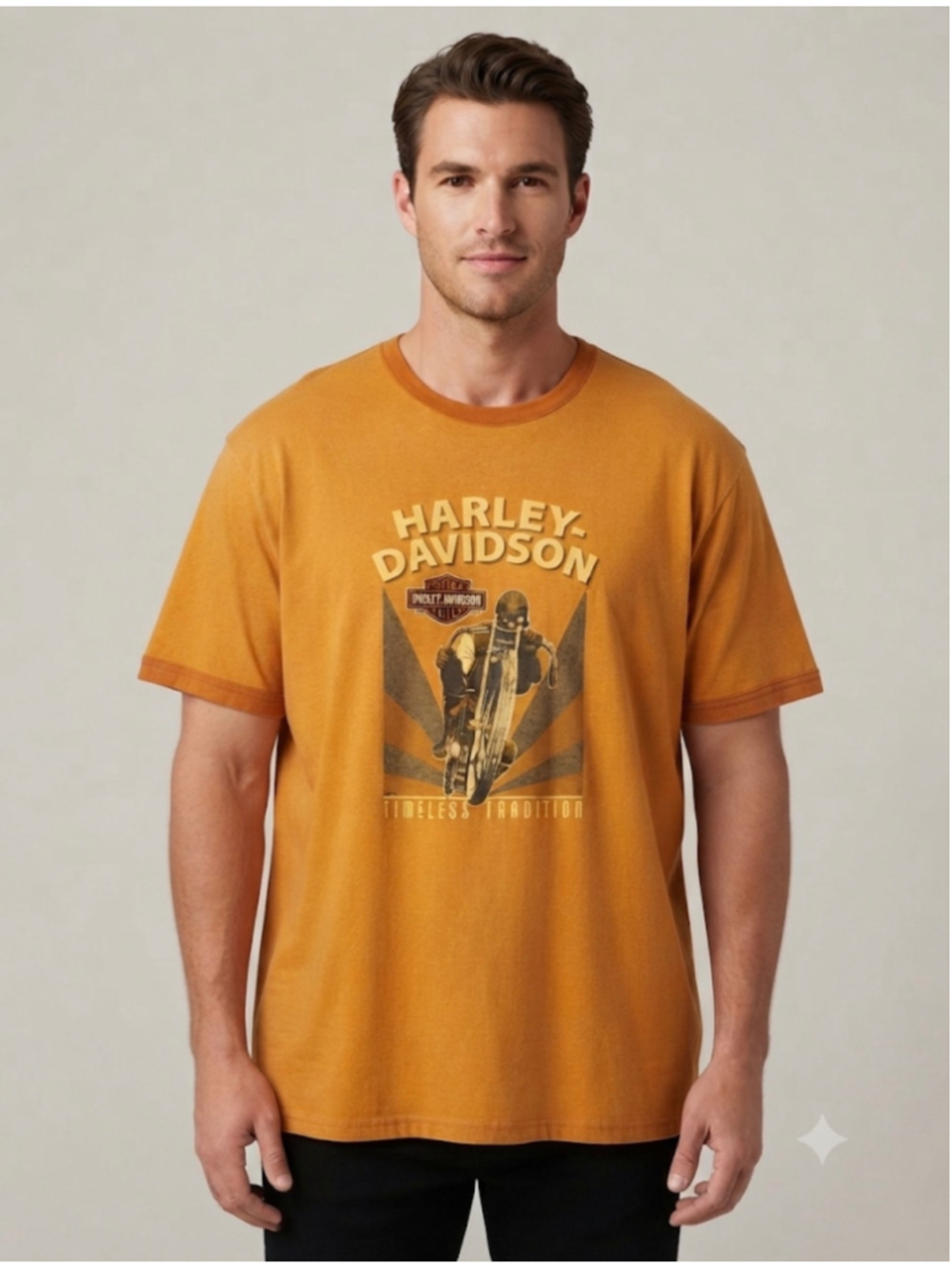 Harley-Davidson Timeless Tradition Graphic T-Shirt Burnt Orange Size 2XL